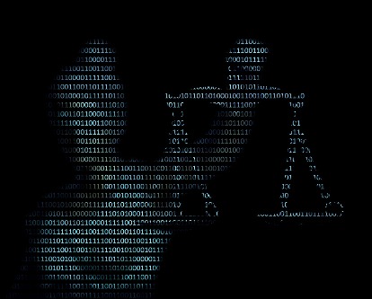 Lady justice on digital background.