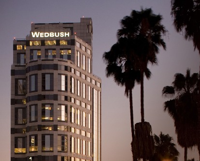 The Wedbush building in Downtown Los Angeles.