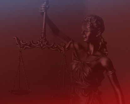 A statue of Lady Justice.