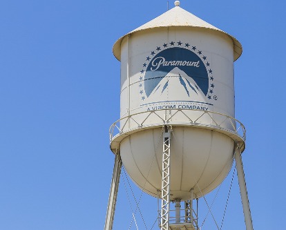 The water tower on the Paramount lot in Hollywood.
