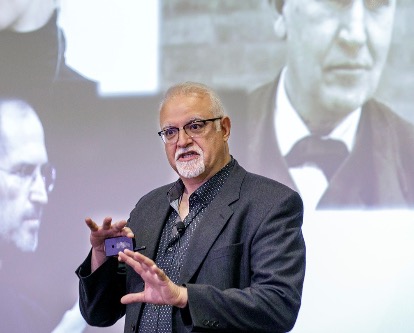 Professor teaching in classroom