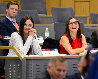Executive MBA students in a classroom.