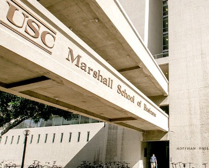 USC Marshall School of Business bridge.