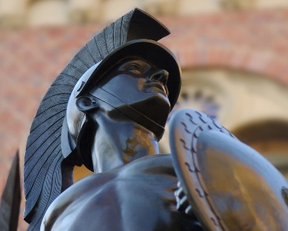 Color photograph of Tommy Trojan