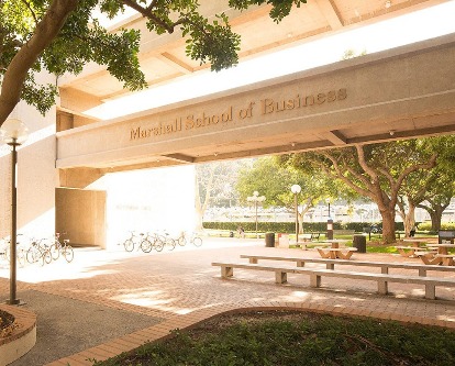 Exterior courtyard connecting Bridge and Hoffman Halls