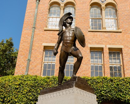 USC's famous Tommy Trojan statue