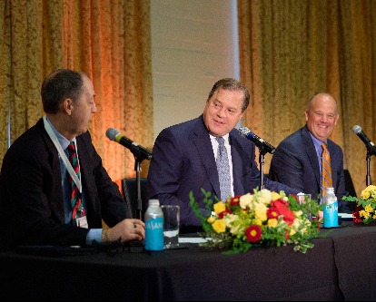 [L to R] Paul Beswick, Kurt Hohl, and Rich Jones discuss the current state of the SEC and FASB.