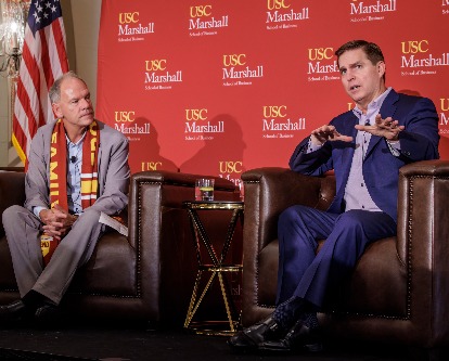 Geoffrey Garrett and Bret Johnsen in discussion