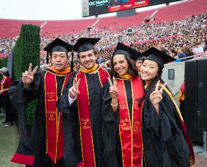 students at commencement.
